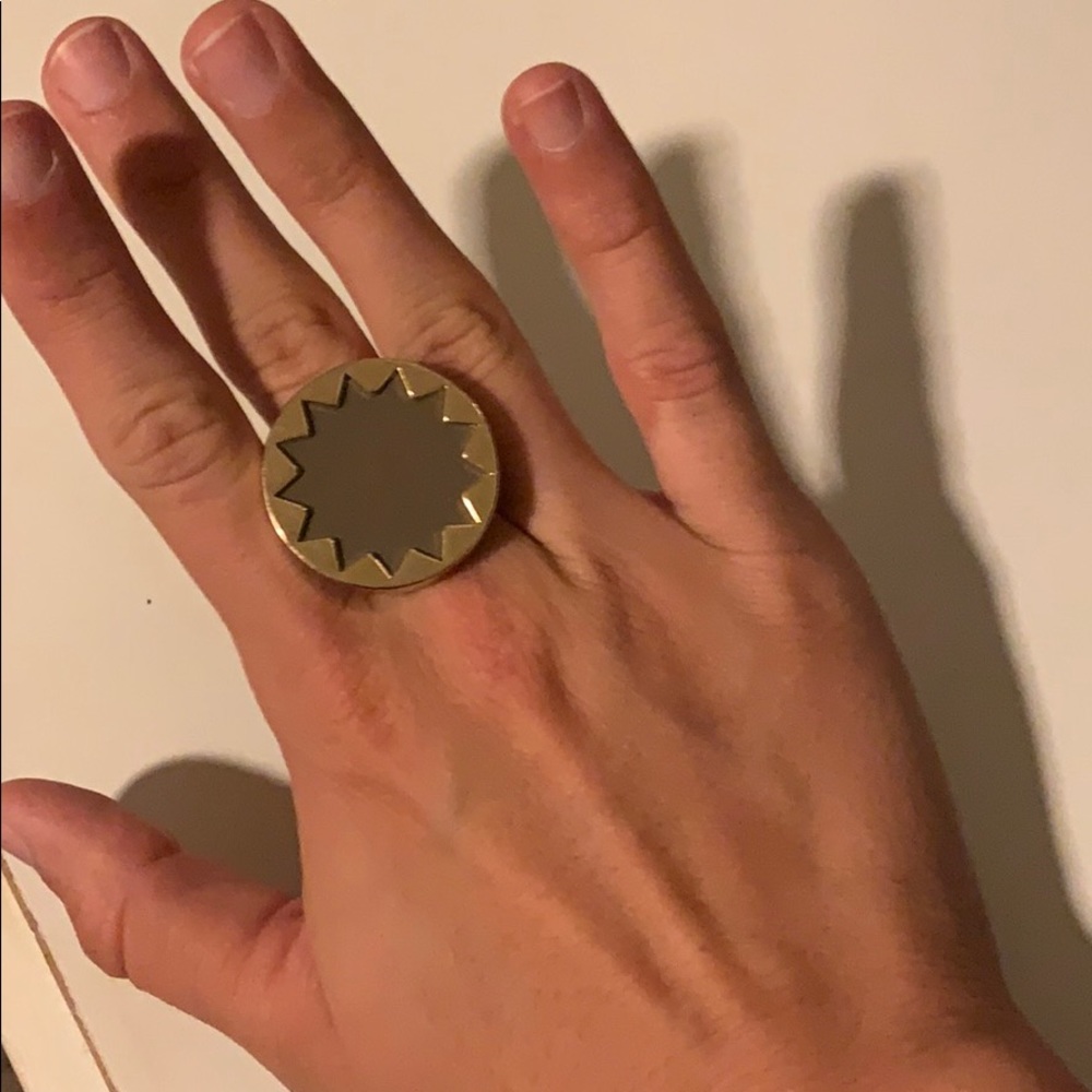 Taupe house of Harlow ring